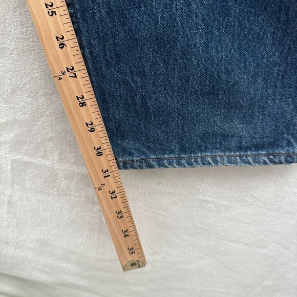Vintage Levis 501 Jeans Mens 38x32 (36x31) Blue Straight Leg Button Fly Whisker - Picture 6 of 14
